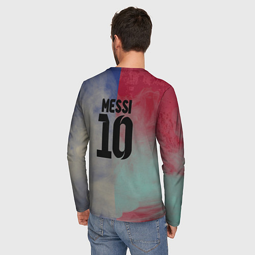 Мужской лонгслив Messi / 3D-принт – фото 4