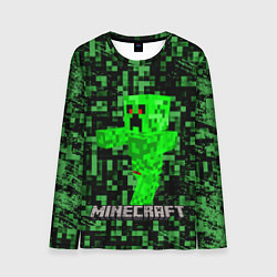 Лонгслив мужской MINECRAFT CREEPER, цвет: 3D-принт