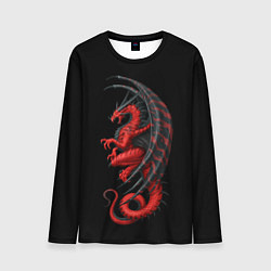 Лонгслив мужской Red Dragon, цвет: 3D-принт