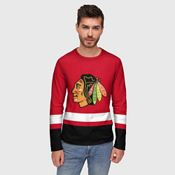 Лонгслив мужской Chicago Blackhawks, цвет: 3D-принт — фото 2