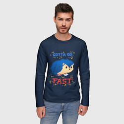 Лонгслив мужской СОНИК, цвет: 3D-принт — фото 2