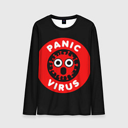 Лонгслив мужской Panic Virus, цвет: 3D-принт