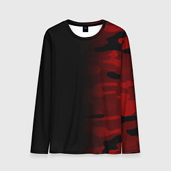 Мужской лонгслив RED BLACK MILITARY CAMO