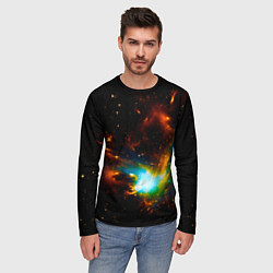 Лонгслив мужской Галактика, цвет: 3D-принт — фото 2
