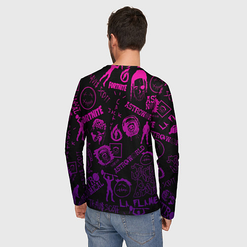 Мужской лонгслив TRAVIS SCOTT X FORTNITE / 3D-принт – фото 4