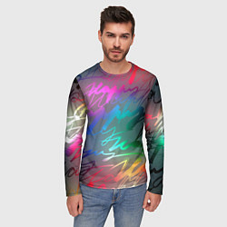 Лонгслив мужской Узоры, цвет: 3D-принт — фото 2
