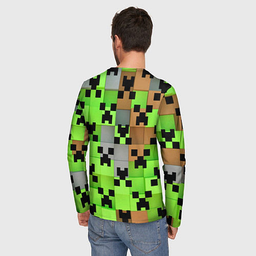Мужской лонгслив Minecraft / 3D-принт – фото 4