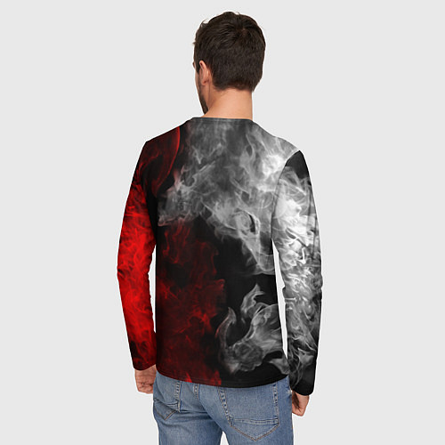 Мужской лонгслив CHICAGO BULLS / 3D-принт – фото 4