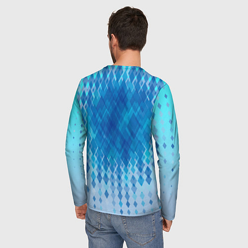 Мужской лонгслив Metal Sonic / 3D-принт – фото 4