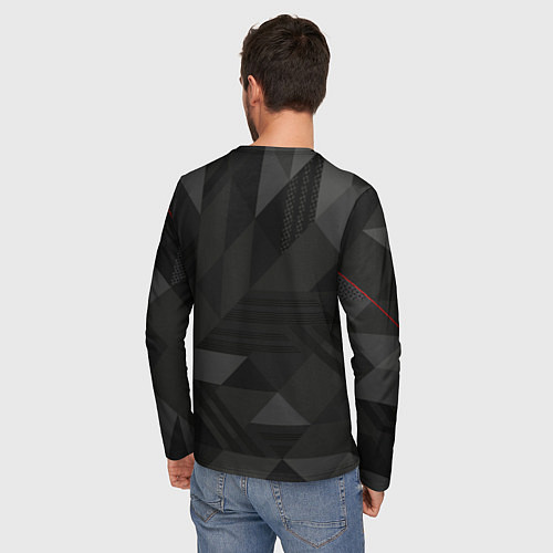 Мужской лонгслив PORSCHE / 3D-принт – фото 4