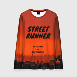 Лонгслив мужской Street runner, цвет: 3D-принт
