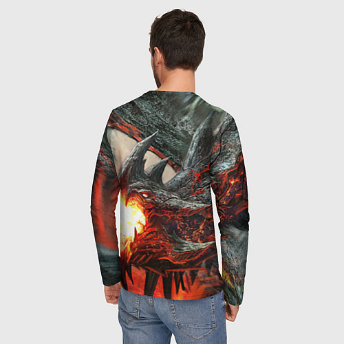 Мужской лонгслив Дракон Z / 3D-принт – фото 4