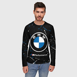Лонгслив мужской BMW БМВ, цвет: 3D-принт — фото 2