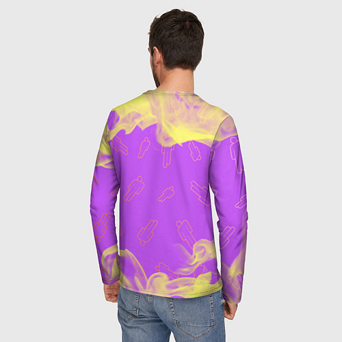 Мужской лонгслив BILLIE EILISH БИЛЛИ АЙЛИШ / 3D-принт – фото 4