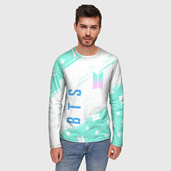 Лонгслив мужской BTS БТС, цвет: 3D-принт — фото 2