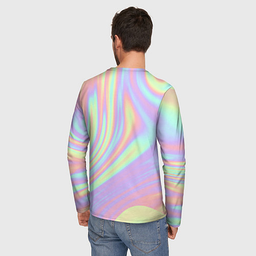 Мужской лонгслив Vaporwave / 3D-принт – фото 4