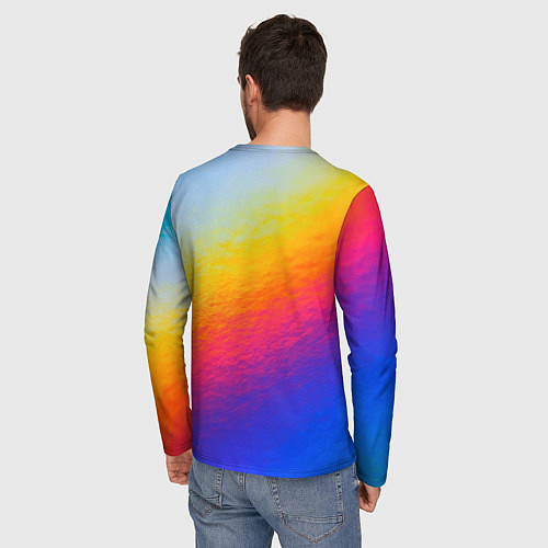 Мужской лонгслив Мандала спокойствия / 3D-принт – фото 4