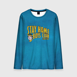 Лонгслив мужской Stay home boys club, цвет: 3D-принт