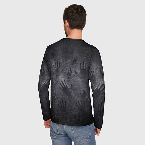 Мужской лонгслив ЛАДОНИ УШЕДШИХ / 3D-принт – фото 4