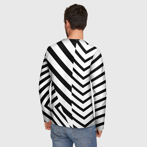 Мужской лонгслив MANCHESTER UNITED 2021 / 3D-принт – фото 4