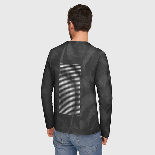 Мужской лонгслив Надпись Hack the future / 3D-принт – фото 4