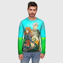 Лонгслив мужской Волчица и пряности, цвет: 3D-принт — фото 2