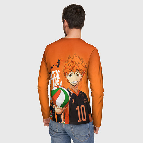 Мужской лонгслив ВОЛЕЙБОЛ!! HAIKYUU!! / 3D-принт – фото 4