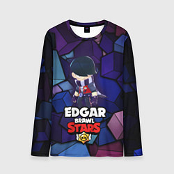 Лонгслив мужской BRAWL STARS EDGAR, цвет: 3D-принт