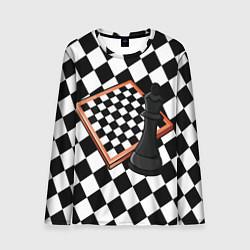 Мужской лонгслив Шахматы