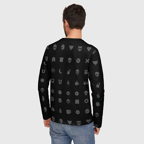 Мужской лонгслив Любовь, смерть и роботы / 3D-принт – фото 4