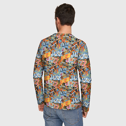 Мужской лонгслив Jazz / 3D-принт – фото 4
