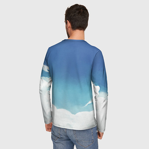 Мужской лонгслив Shirufietto / 3D-принт – фото 4