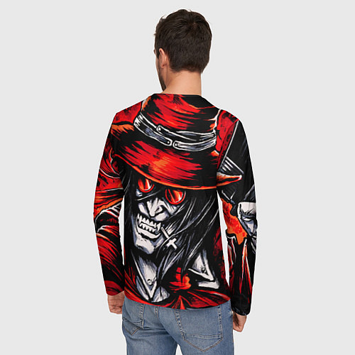 Мужской лонгслив Алукард, Хеллсинг / 3D-принт – фото 4