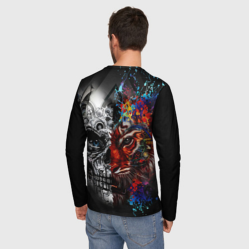 Мужской лонгслив TIGER / 3D-принт – фото 4