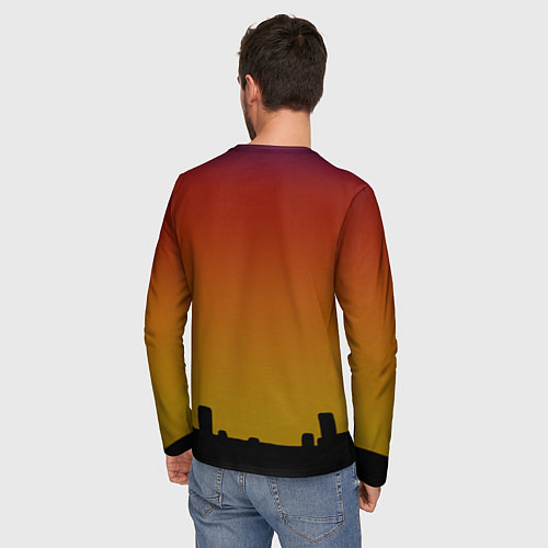 Мужской лонгслив СИРЕНОГОЛОВЫЙ МОНСТР / 3D-принт – фото 4