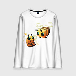 Лонгслив мужской Minecraft Bee, цвет: 3D-принт