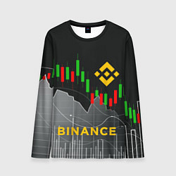 Мужской лонгслив BINANCE БИНАНС ГРАФИК