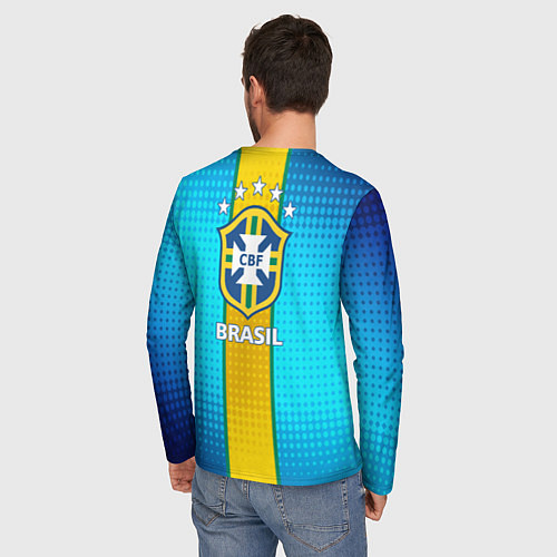 Мужской лонгслив Р Карлос Бразилия / 3D-принт – фото 4