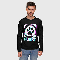 Лонгслив мужской Furry, цвет: 3D-принт — фото 2