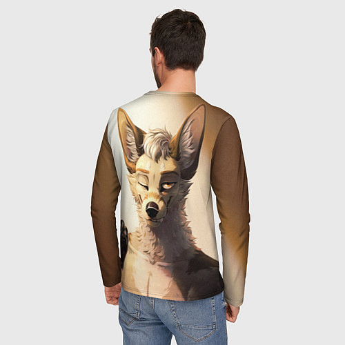 Мужской лонгслив Furry jackal / 3D-принт – фото 4