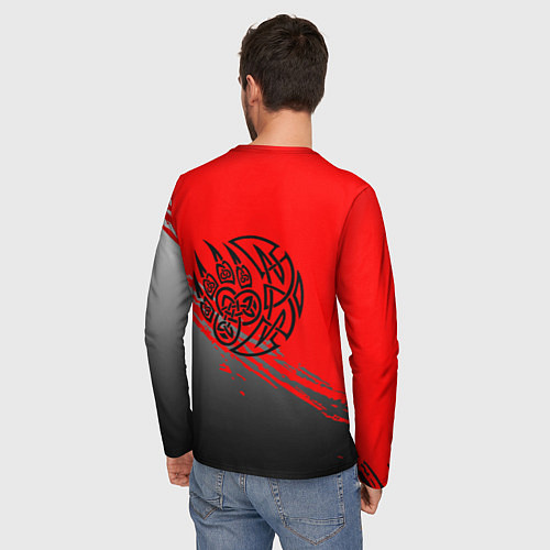 Мужской лонгслив Славянские символы / 3D-принт – фото 4