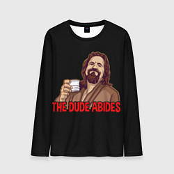 Лонгслив мужской The Dude Abides Lebowski, цвет: 3D-принт