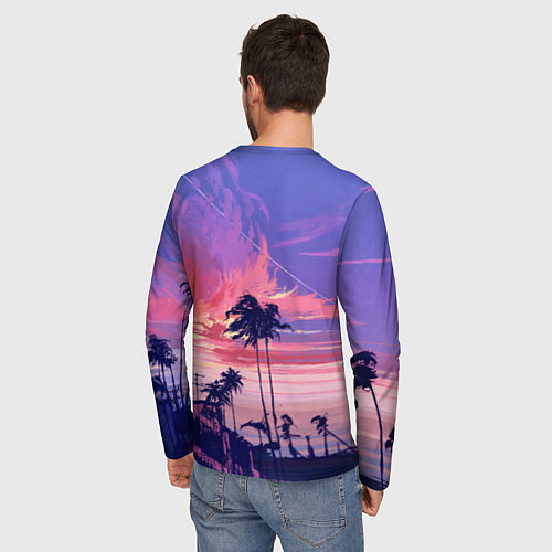Мужской лонгслив Пейзаж / 3D-принт – фото 4