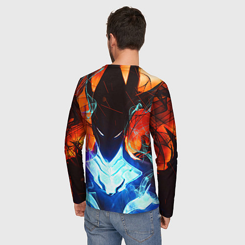 Мужской лонгслив Поднятие уровня в одиночку / 3D-принт – фото 4