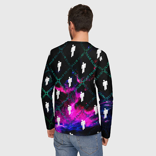 Мужской лонгслив BILLIE EILISH / 3D-принт – фото 4