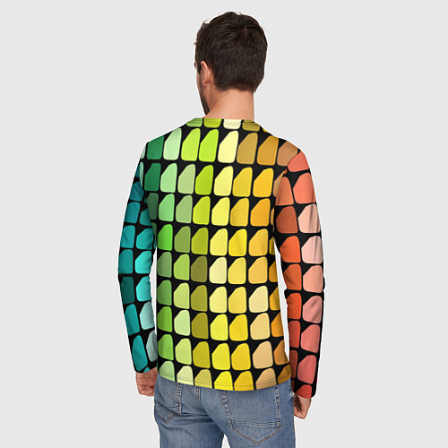 Мужской лонгслив Палитра / 3D-принт – фото 4