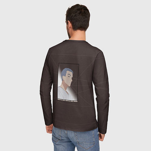 Мужской лонгслив ТЫ ЗДЕСЬ / 3D-принт – фото 4