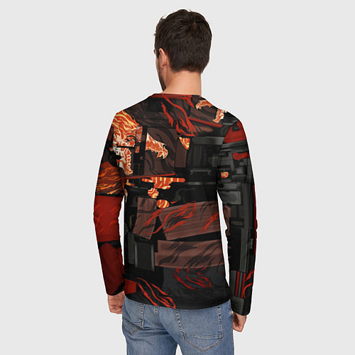 Мужской лонгслив HOWL ВОЙ СКИН CS / 3D-принт – фото 4
