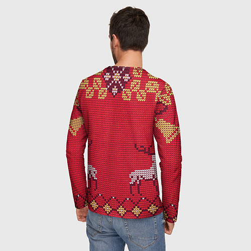 Мужской лонгслив Олени / 3D-принт – фото 4