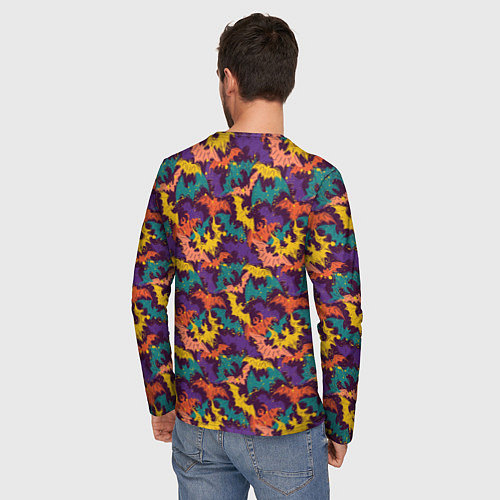 Мужской лонгслив Летучие Мыши / 3D-принт – фото 4